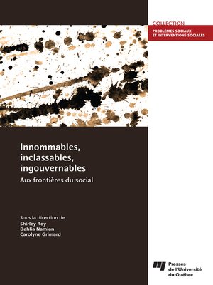 cover image of Innommables, inclassables, ingouvernables